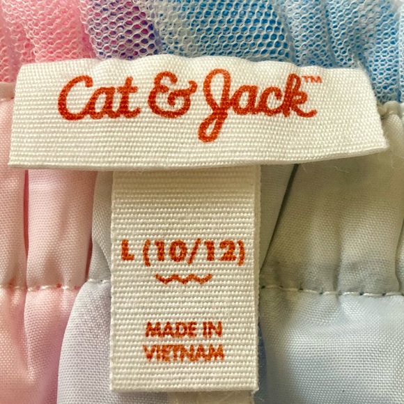 Cat & Jack Multicolored Net Tutu Skirt, sz L (10/12) - Picture 3 of 4